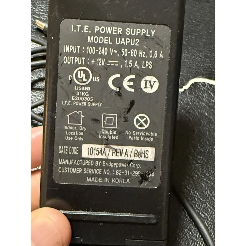 Genuine Samsung UAPU2‎ 12V Network Extender Base Station AC/DC Power Adapter